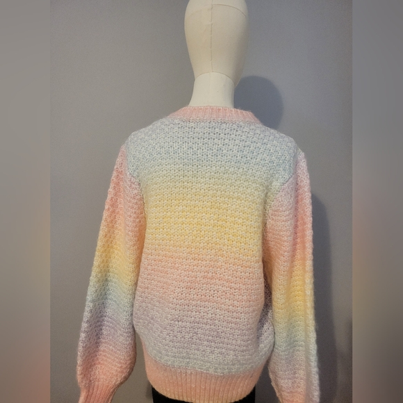 NTW Vestique Rainbow Bright Oversized Sweater Size S - Picture 3 of 8